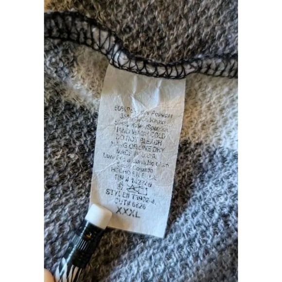 Primi Women's Buffalo Plaid Open Front Cardigan Long Sleeve Cozy Soft Size XXXL - Picture 4 of 5